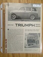 TriumphArticle#15 Article 1958 Triumph Sedan & Wagon June 1858 3 page picture