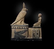 Museum God RA / God Horus replica Artifact Museum art. Egyptian replica antique picture