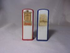 Vintage Plastic Red White Blue ESSO GAS PUMP Salt and Pepper Shakers USA (S2) picture