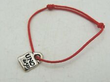 UNO DE 50 RED CORD LOCK BRACELET SET OF 3 .NEW IN POUCH picture