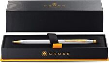 Cross 23KT Gold Plated Ballpoint Pen Classic Century Medalist Chrome Luxury Gift picture