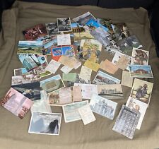 Junk Journal Lot 53+ Antique Vintage Paper Ephemera Greeting, Postcards  As Is picture