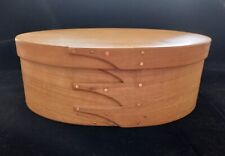 Vintage Jefferson Woodworking Shaker lidded wood box 9.25”x 6.5