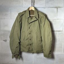 VTG 40s 50s Military Field Jacket WWII Heavily Distressed Size L picture