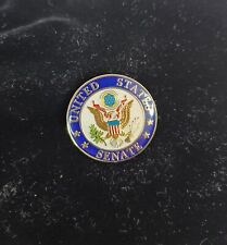 United States Senate Lapel Pin Eagle Blue Gold Pinmart picture