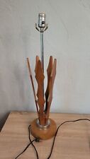 Mid Century Modern 1960s sculptural Walnut table lamp picture