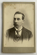 Antique Cabinet Card Portrait Excellent  Gentleman  ORIGINAL Stripe Studio picture