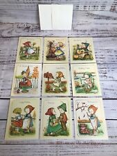 Vintage Greeting Cards Little Helpers The Good Samaritan 1989 Set of 9 Psalm picture