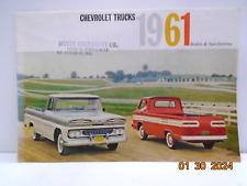 Chevrolet Trucks 1961 original sales brochure.exc. picture