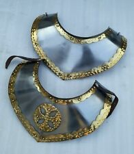 Halloween Medieval Iron Gorget Knight Greek Gothic Steel Plate Armor Neck Safty picture