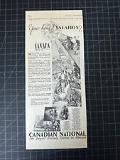 Vintage 1930 Canadian National Railway Canada Travel Print Ad picture