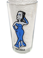 Vintage 70's Natasha Pepsi Collector Series Glass Rocky & Bullwinkle Show picture