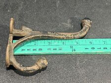 Vintage Heavy Duty Wall Mount Cast Iron Coat And Hat Hanger picture
