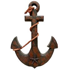 Wood Anchor Wall Hanging Plaque Nautical Sea Shore Ocean Beach Decor 18 Inch picture