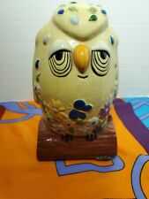 Weird Vintage 60s Mid Century Holiday Fair Owl Bank. Rare picture