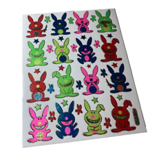 RARE y2k happy bunny stickers jim benton sticker sheet japan exclusive 2000's picture