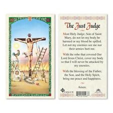 The Just Judge laminated prayer card picture