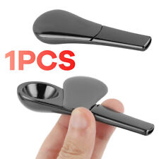 Portable Smoking Pipe Magnetic Metal Spoon Black With Gift Box for Men Gift A+ picture