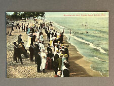 Ohio, OH, Toledo Beach, People Watching The Surf, ca 1910 picture