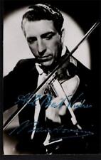 AUTOGRAPH. MANTOVANI.SIGNED IN BLUE  INK PEN.. ORIGINAL REAL PHOTO POSTCARD picture