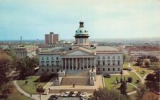 Columbia South Carolina SC State House Capitol Bldg Downtown Vtg Postcard A57 picture