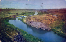 Snake River, Blue Lakes & Country Club, Twin Falls, Idaho, Vintage Postcard picture