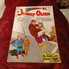 Superman’s Pal Jimmy Olsen 51 Silver Age DC Comics 1961 the girl with green hair picture