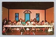 Vtg post card The Lords Last Supper Sunken Gardens St. Petersburg, FL 3.5x5.5 in picture