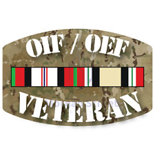 OIF/OEF Operation Iraqi Enduring Freedom Veteran Decal Sticker Multicam picture
