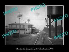 OLD 6 X 4 HISTORIC PHOTO OF MAURICEVILLE TEXAS RAILROAD DEPOT STATION c1940 picture