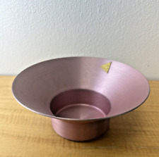 Post Modern David Tisdale Anodized Aluminum Salad Serving Bowl - Pink 9.5in picture