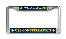 USS Constellation CV-64 License Frame - American Made - Veteran Approved picture