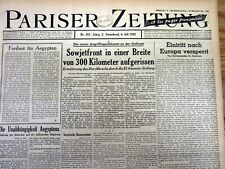 1942 WW II Paris FRANCE German-occupati newspaper BATTLE EL ALAMEIN North Africa picture