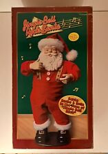 Vintage 1st Ed Jingle Bell Rock Santa Dancing musical Santa Christmas 1998  picture