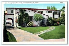 c1940's Constance Bennett's Home Beverly Hills Los Angeles California Postcard picture