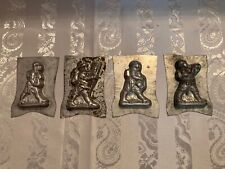 Set Of 4 Vintage WW1 Soldier Candy Chocolate Tin Molds World War One picture
