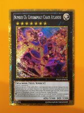 Yu-Gi-Oh PGLD-EN018 Number C6: Chronomaly Chaos Atlandis Gold Secret Rare Mint picture