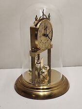 Vintage West Germany Anniversary Clock, Quartz. Gold Color. Works. Tru Time picture