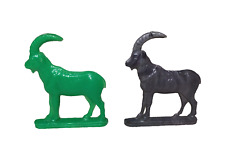 1950s Vintage Cracker Jack Prize Toy Ibex Mountain Goat Stand Up Lot of 2 picture