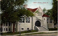 Dixon Illinois Public Library c1908 Made in Germany Posted Dixon 1909 Postcard  picture