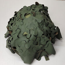 Authentic French Army Woodland Camo Helmet Net Cover Reversible Salade leaf  picture