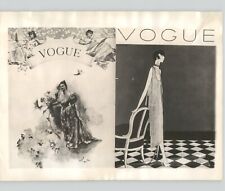 1893 & 1933 VINTAGE VOGUE Magazine Covers & Fashion 1943 Press Photo picture