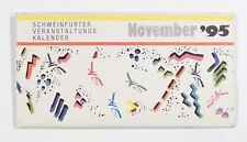 1995 SCHWEINFURT GERMANY visitors' event calendar PERFORMANCES art SHOPPING more picture