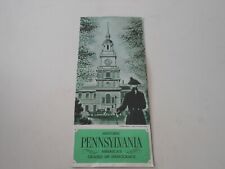 c1960s Pennsylvania Travel Brochure: Historic PA America's Cradle of Democracy picture