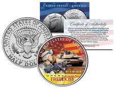 IRAQ WAR OPERATION FREEDOM *March 19, 2003* JFK Half Dollar U.S. Coin Military picture