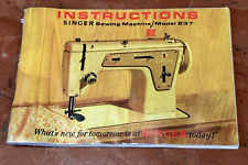 SINGER 1965 SEWING MACHINE MODEL 237 INSTRUCTIONS BOOKLET VINTAGE FORM 608 ITALY picture
