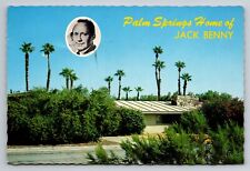 Home Of Jack Benny Palm Springs California Vintage Unposted Postcard picture