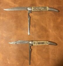 Lot Of Two Vintage Colonial Prov. USA 2 Blade Fish Knives picture