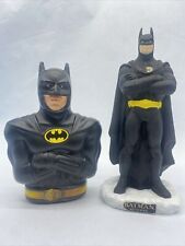 2 Vintage DC Comics Batman Movie Plastic Coin Banks 1989 & 1991 Batman Returns picture