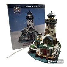 2003 Carole Towne Lighted Village Holiday Lighthouse THE LIGHT AT BONNIE'S COVE picture